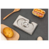 Tampa GN 1/9 Dynasteel em aço inoxidável para recipientes gastronorm.