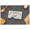 Tampa GN 1/9 Dynasteel em aço inoxidável para recipientes gastronorm.