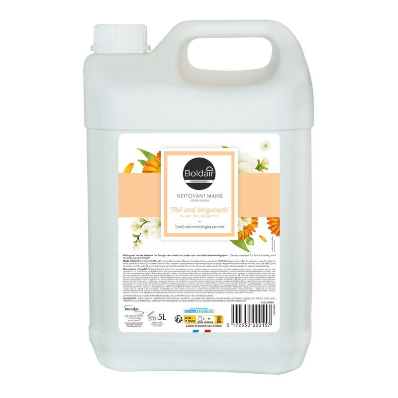 Sabonete Líquido para as Mãos - Chá Verde e Bergamota - 5L | BoldairLave eficaz e suavemente as suas mãos com o nosso sabonete l Sabonete Líquido para as Mãos - Chá Verde e Bergamota - 5L | BoldairLave eficaz e suavemente as suas mãos com o nosso sabonete l