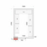 Kit de Prateleiras para Câmara Fria 1800x2700 TEFCOLD - Organização ótima