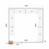 Cold Room Shelving Kit 3000x3000 TEFCOLD - Optimized storage & preservation of fresh products