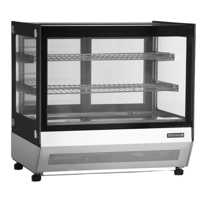 Vitrine Refrigerada Balcão 2 Portas de Vidro Pretas - TEFCOLD, design funcionalBalcão refrigerado: portas de vidro deslizantes Vitrine Refrigerada Balcão 2 Portas de Vidro Pretas - TEFCOLD, design funcionalBalcão refrigerado: portas de vidro deslizantes