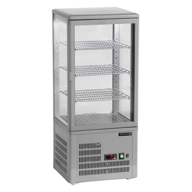 Vitrine Refrigerada Balcão Porta de Vidro Cinza 78L TEFCOLD - Equipamento profissional de qualidade Vitrine Refrigerada Balcão Porta de Vidro Cinza 78L TEFCOLD - Equipamento profissional de qualidade