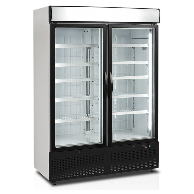 Vitrine Congelador Vertical Branco - 2 Portas de Vidro - 930 L TEFCOLD | Fourniresto Vitrine Congelador Vertical Branco - 2 Portas de Vidro - 930 L TEFCOLD | Fourniresto
