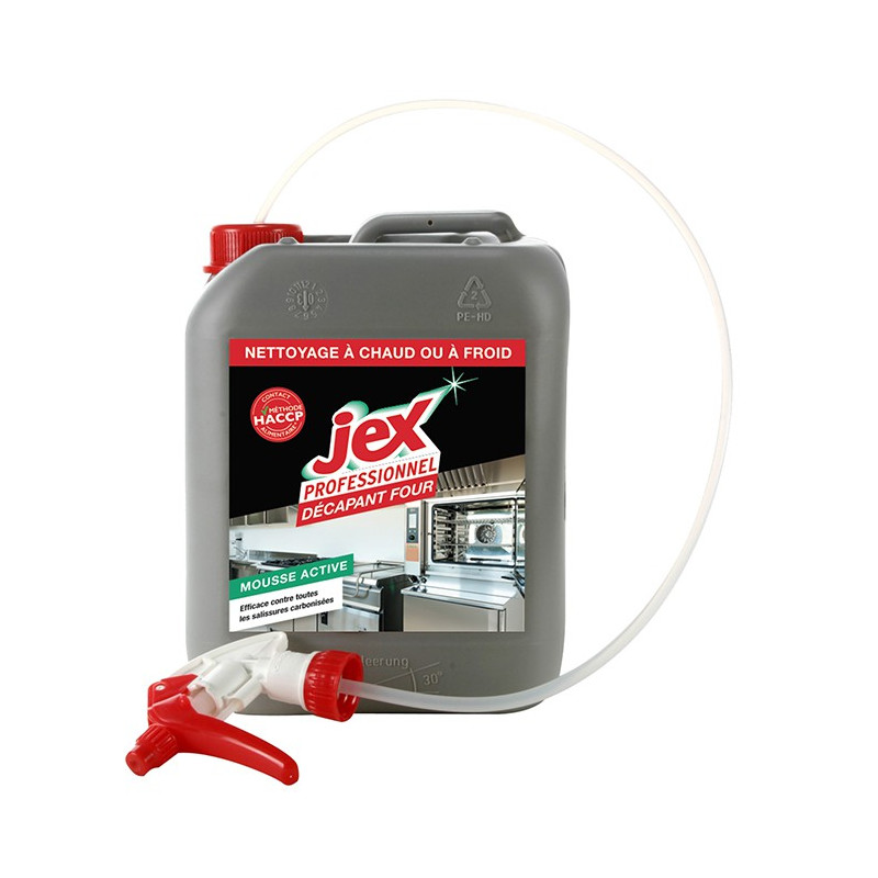 Decapante para Forno com Pistola - Jex 5L: Poderoso e eficaz contra gorduras incrustadas Decapante para Forno com Pistola - Jex 5L: Poderoso e eficaz contra gorduras incrustadas