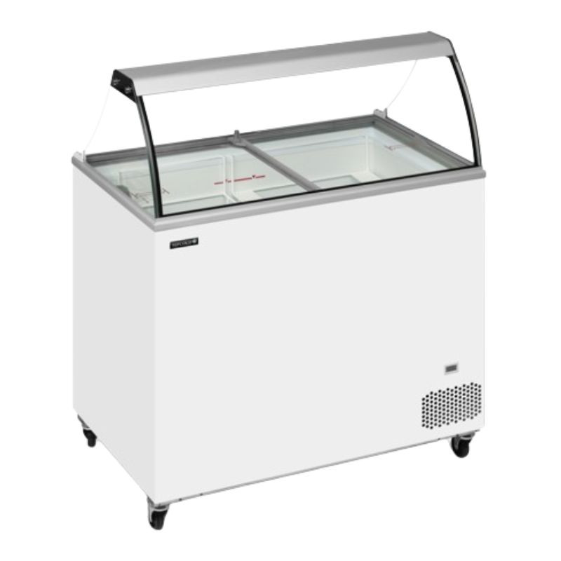 Congelador Baú de Gelo com Vidro Curvo - 255 L TEFCOLD: qualidade e funcionalidade Congelador Baú de Gelo com Vidro Curvo - 255 L TEFCOLD: qualidade e funcionalidade