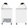 Congelador Baú para Sorvete com Vidro Curvo - 165 L TEFCOLD: Vitrine de Sorvetes Profissional com Tampas de Vidro Deslizantes