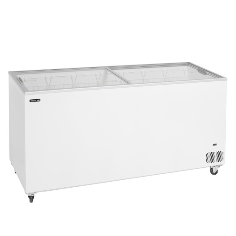 Congelador Horizontal TEFCOLD 486L para Sorvete - Tampas de Vidro Deslizantes Congelador Horizontal TEFCOLD 486L para Sorvete - Tampas de Vidro Deslizantes
