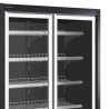 Vitrine Refrigerada de Supermercado Preta - 850 L TEFCOLD: Armazenamento ideal e destaque dos produtos