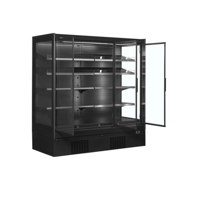 Vitrine Refrigerada Supermercado Preto 3 Portas 1160 L TEFCOLD - Ecoenergética & Espaçosa Vitrine Refrigerada Supermercado Preto 3 Portas 1160 L TEFCOLD - Ecoenergética & Espaçosa