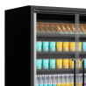 Vitrine Refrigerada TEFCOLD Preto 2 Portas Supermercado
