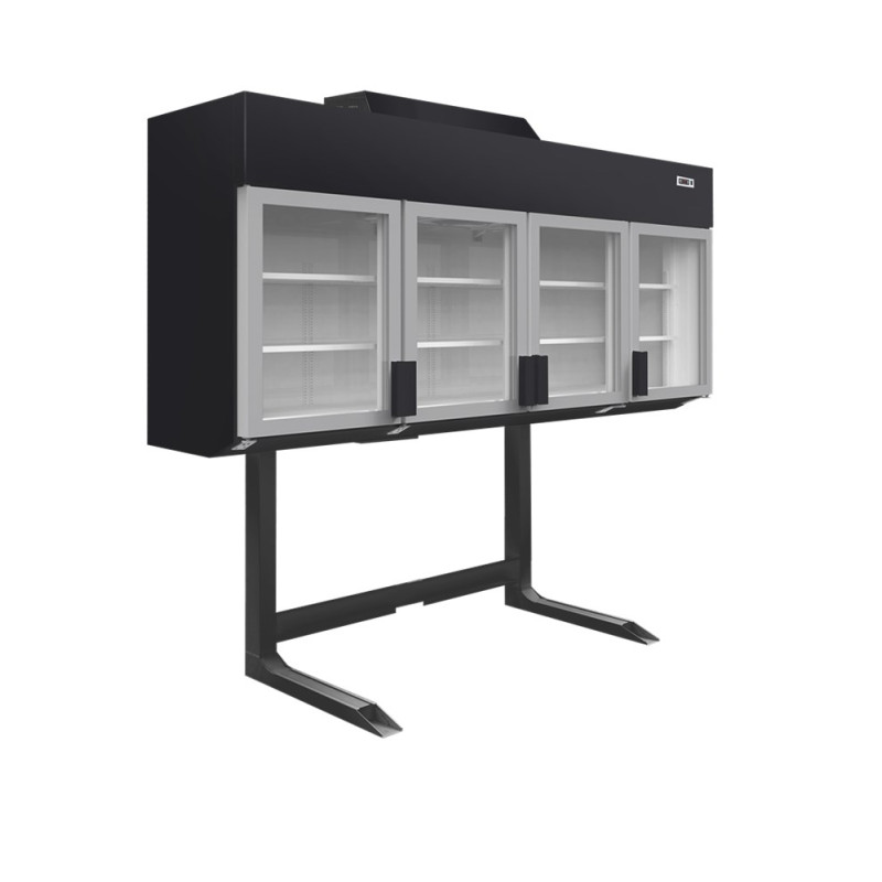Congelador de Parede Supermercado Preto TEFCOLD 650L - 4 Portas Congelador de Parede Supermercado Preto TEFCOLD 650L - 4 Portas