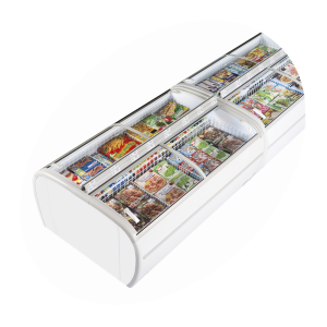 Congelador 2 Tampas Vidro Curvado 1255L TEFCOLD - Espaço otimizado, conservação ideal