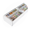 Congelador 2 Tampas Vidro Curvado 1255L TEFCOLD - Espaço otimizado, conservação ideal