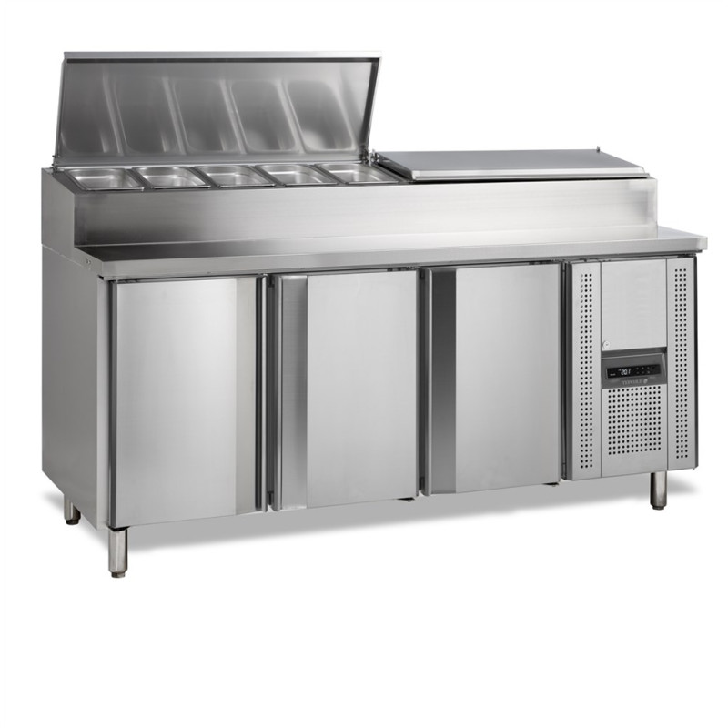 Mesa Refrigerada de Preparação GN 1/1 - 9 GN 1/3 TEFCOLD | Aço Inoxidável & Desempenho Ótimo Mesa Refrigerada de Preparação GN 1/1 - 9 GN 1/3 TEFCOLD | Aço Inoxidável & Desempenho Ótimo