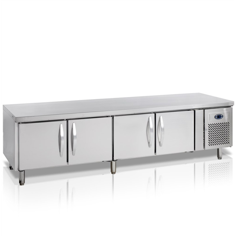 Mesa Refrigerada Positiva TEFCOLD GN 1/1 - 350 L - 4 Portas, Design & Robusta Mesa Refrigerada Positiva TEFCOLD GN 1/1 - 350 L - 4 Portas, Design & Robusta
