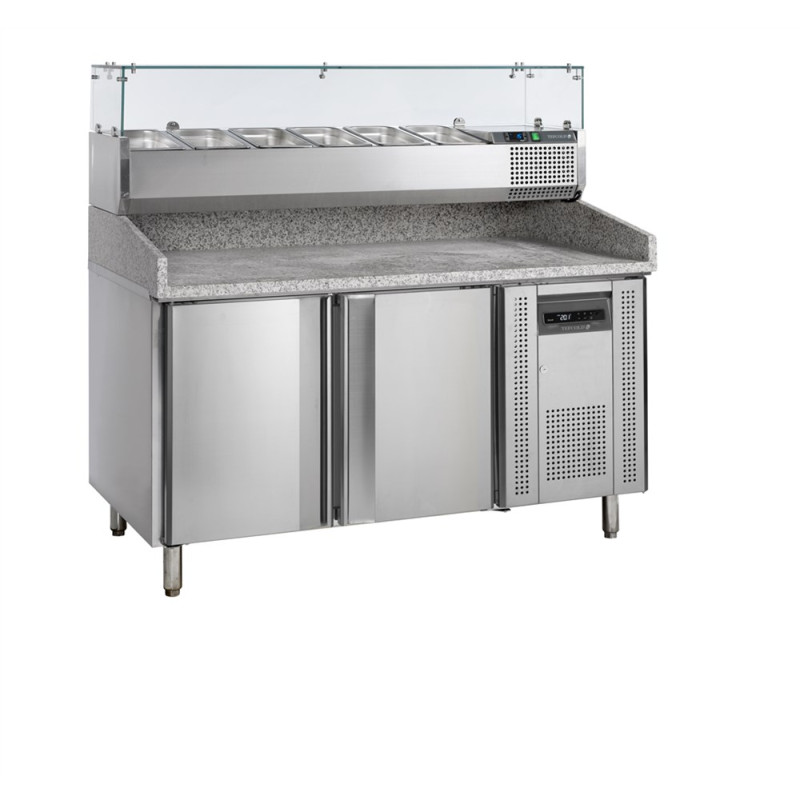 Móvel para Pizza GN 1/3 e GN 1/6 - 2 Portas | TEFCOLD PT1200 Móvel para Pizza GN 1/3 e GN 1/6 - 2 Portas | TEFCOLD PT1200