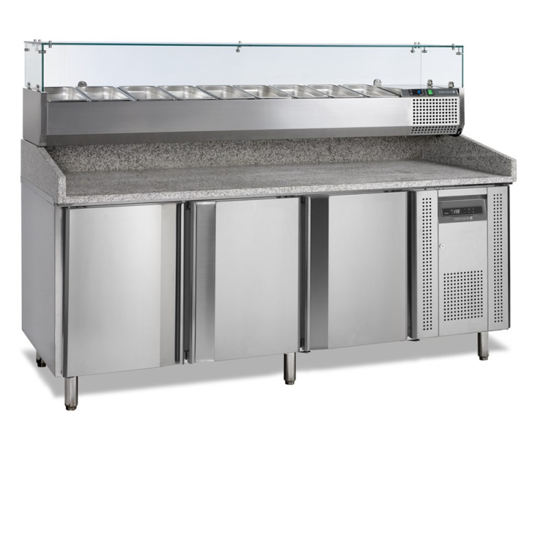 Móvel para Pizza GN 1/3 e GN 1/6 - 3 Portas TEFCOLD: Desempenho e praticidade para profissionais Móvel para Pizza GN 1/3 e GN 1/6 - 3 Portas TEFCOLD: Desempenho e praticidade para profissionais