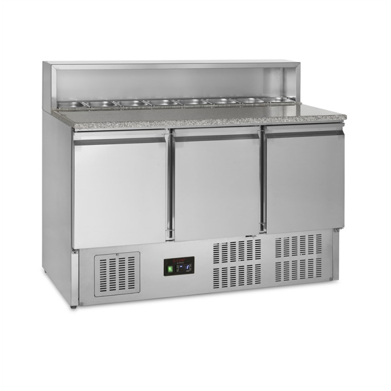 Comptoir à Pizza GN 1/1 - 3 Portas - 368L | TEFCOLD - Qualidade e Funcionalidades Opti Comptoir à Pizza GN 1/1 - 3 Portas - 368L | TEFCOLD - Qualidade e Funcionalidades Opti