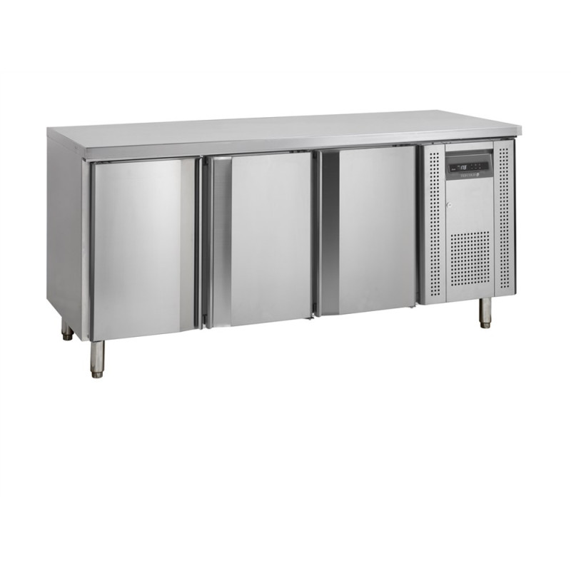 Table Réfrigérée en Inox - 3 Portes - GN 1/1 TEFCOLD : Performance et conservation optimale des ingrédients Table Réfrigérée en Inox - 3 Portes - GN 1/1 TEFCOLD : Performance et conservation optimale des ingrédients