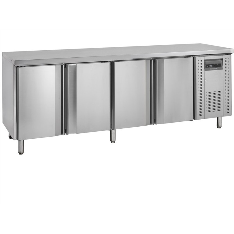 Table Réfrigérée en Inox - 4 Portes - GN 1/1 de TEFCOLD : Conservez vos aliments frais avec efficacité Table Réfrigérée en Inox - 4 Portes - GN 1/1 de TEFCOLD : Conservez vos aliments frais avec efficacité