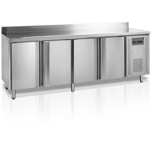 Resfriador de Balcão para Lanches com Backsplash - 4 portas - 460 L TEFCOLD Resfriador de Balcão para Lanches 4 portas - 460 L