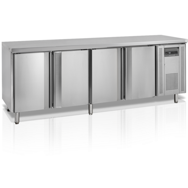 Refrigerador de Balcão para Snacks - 4 portas - 460 L | TEFCOLD SK6410 Refrigerador de Balcão para Snacks - 4 portas - 460 L | TEFCOLD SK6410