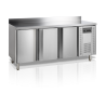 Refrigerador de balcão para lanches TEFCOLD - 345 L, 3 portas, espaldar
