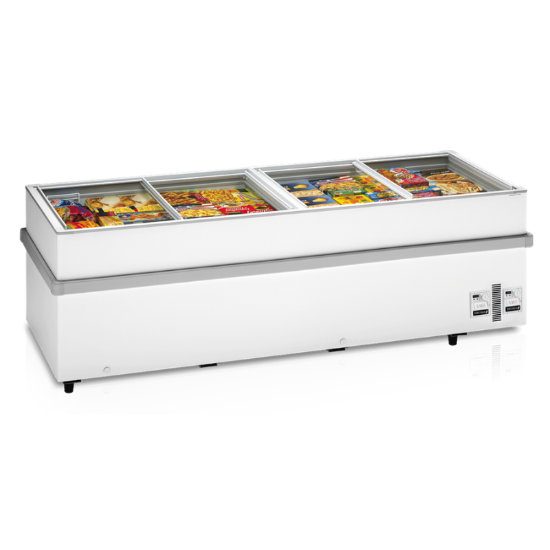 Congelador TEFCOLD Deslizante com Vidro 805L - Ideal para Supermercado Congelador TEFCOLD Deslizante com Vidro 805L - Ideal para Supermercado