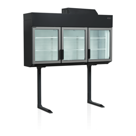 Congelador Armário de Parede Preto TEFCOLD 545L - Ideal para Supermercado