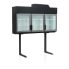 Congelador Armário de Parede Preto TEFCOLD 545L - Ideal para Supermercado