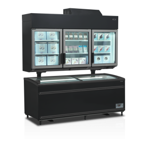 Congelador Armário de Parede Preto TEFCOLD 545L - Ideal para Supermercado