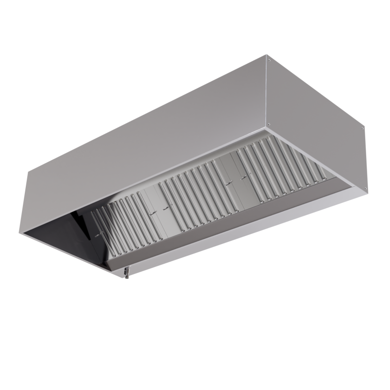 Exaustor cúbico profissional com LED e sem motor - Dynasteel Exaustor cúbico profissional com LED e sem motor - Dynasteel