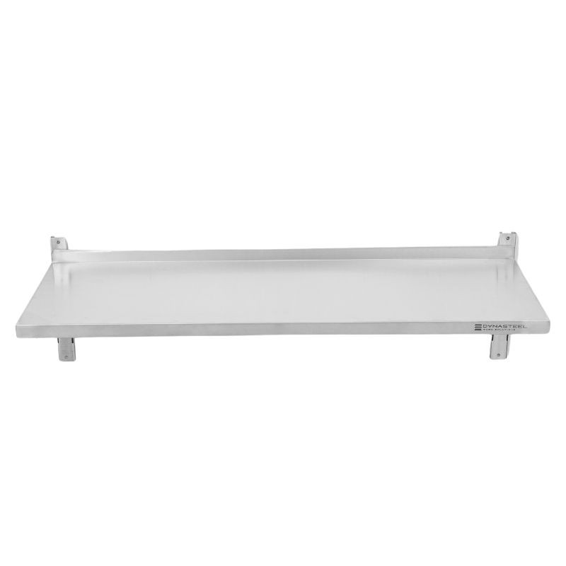 Prateleira de Parede em Inox sobre Cremalheiras - L 1200 x P 400 mm - Dynasteel Prateleira de Parede em Inox sobre Cremalheiras - L 1200 x P 400 mm - Dynasteel