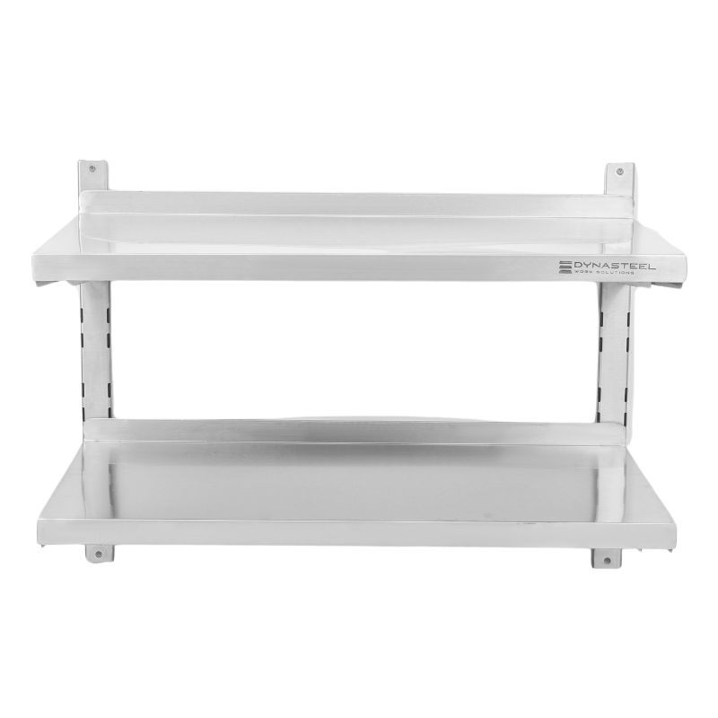 Etagère Murale em Inox em Cremalheiras 2 Níveis - L 800 x P 400 mm - Dynasteel Etagère Murale em Inox em Cremalheiras 2 Níveis - L 800 x P 400 mm - Dynasteel