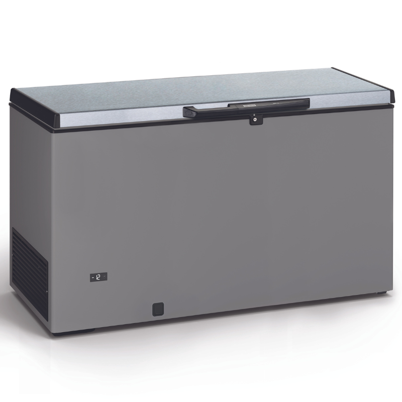 Congelador Horizontal em Aço Inoxidável com Tampa em Aço Inoxidável - 430 L Congelador Horizontal em Aço Inoxidável com Tampa em Aço Inoxidável - 430 L