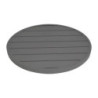 Tabuleiro de Mesa Redonda em Alumínio Cinza Escuro 580 mm Bolero - Estilo Moderno & Resistência