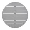 Tabuleiro de Mesa Redondo em Alumínio Cinza Claro 580mm Bolero - Estilo Moderno