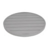 Tabuleiro de Mesa Redondo em Alumínio Cinza Claro 580mm Bolero - Estilo Moderno