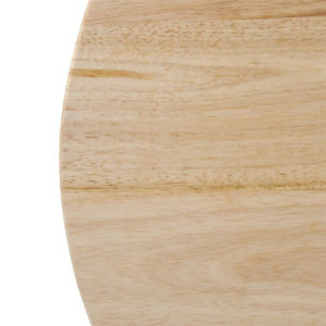 Tabuleiro de Mesa Redondo em Madeira Natural 600 mm Bolero DY738 - Essencial Cozinha Profissional