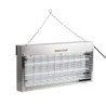Dedetizador LED 20W Inox Escovado - Eazyzap: Solução profissional eficiente