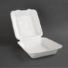 Caixas de dobradiça compostáveis em Bagasse 236mm - Conjunto de 200