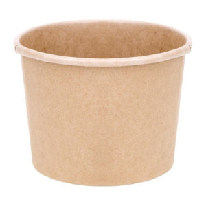Copos de sopa 340 ml 98 mm - Pacote de 500 em Cartão Kraft