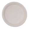 Pratos redondos compostáveis de bagaço natural - Conjunto de 50, 260mm