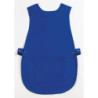 Avental tipo bata com bolso azul royal - Whites Chefs Clothing