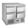 Mesa Refrigerada Positiva - 4 Gavetas GN 1/2 - Dynasteel
