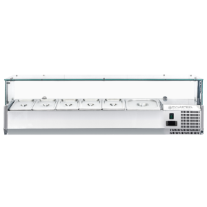 Saladette Refrigerada Vidrada GN 1/3 e 1/2 - Dynasteel Eficaz