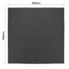 Guardanapos de Mesa em Linho Preto 400x400mm - Conjunto de 12: Elegância e Qualidade Olympia