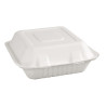 Caixas de dobradiça compostáveis em Bagasse 236mm - Conjunto de 200