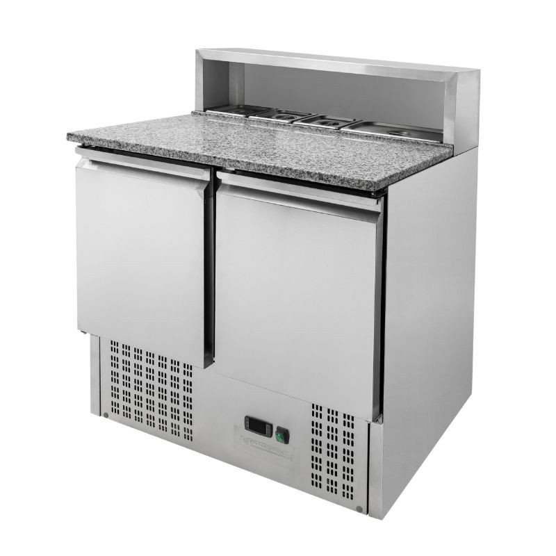 Móvel Refrigerado para Pizza - 2 Portas - 5 Cubas GN 1/6 - Dynasteel Móvel Refrigerado para Pizza - 2 Portas - 5 Cubas GN 1/6 - Dynasteel